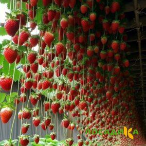 Клубника ампельная Анастасия купить по цене от 370р. в интернет-магазине «Посадика» с доставкой почтой в в Зеленокумске и по всей России – [изображение №1].